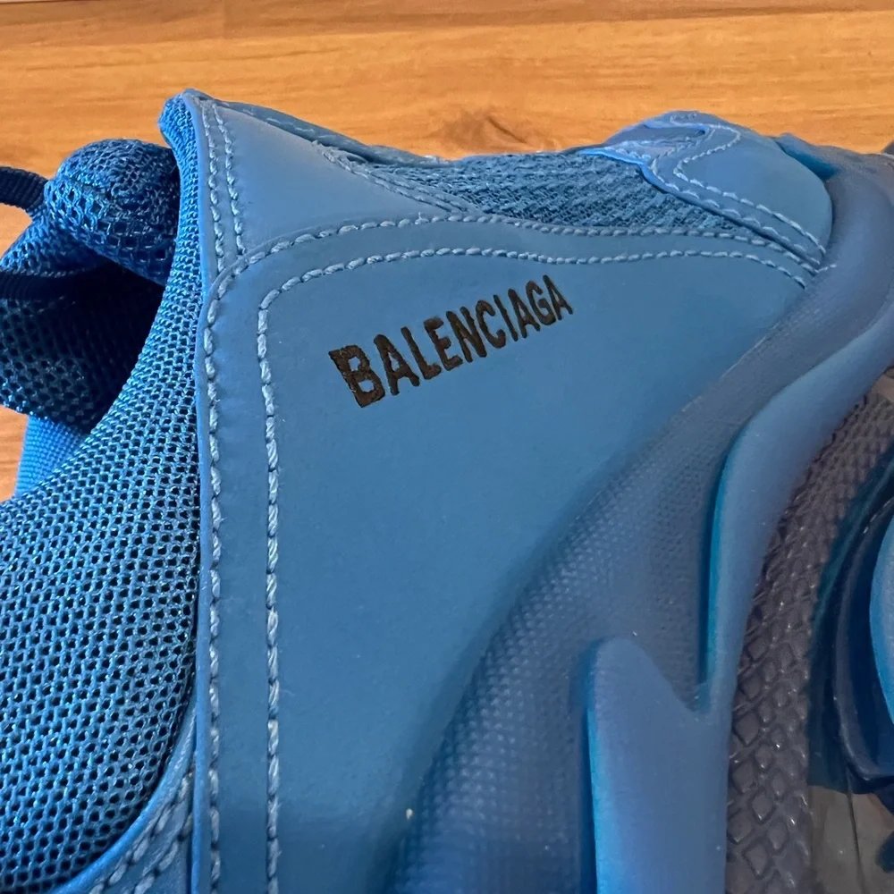 BALENCIAGA triple S indigo blue sneaker double foam and mesh - Picture 3 of 8